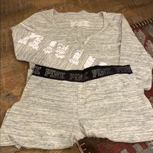 PINK pyjama set longsleeve & pants